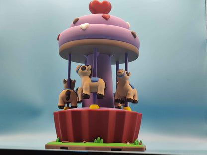 Carousel Playset with Moving Horses - ToyForge 3D