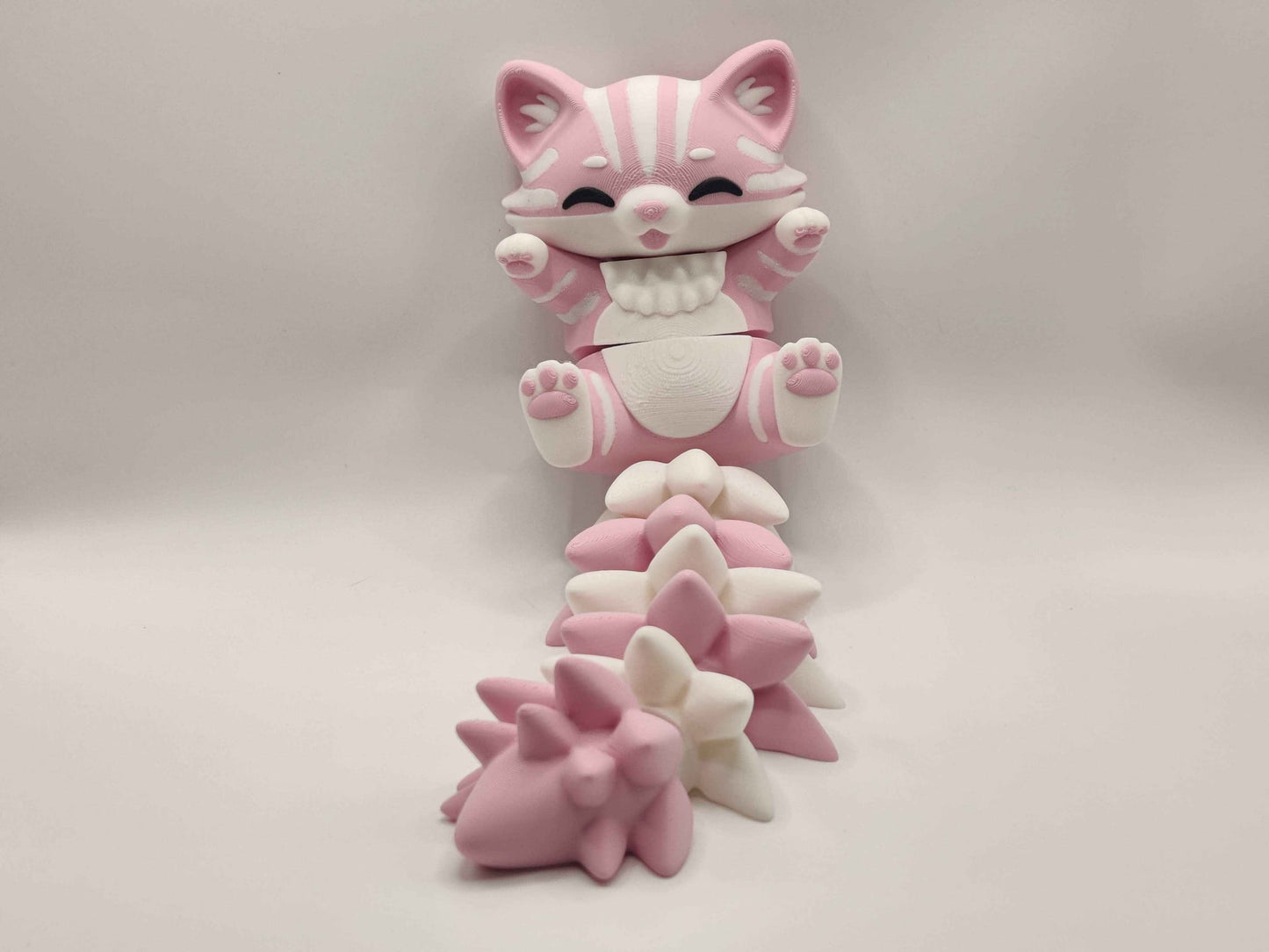 Cat Cuddler - 3D Printed Articulated Fidget - ToyForge 3D