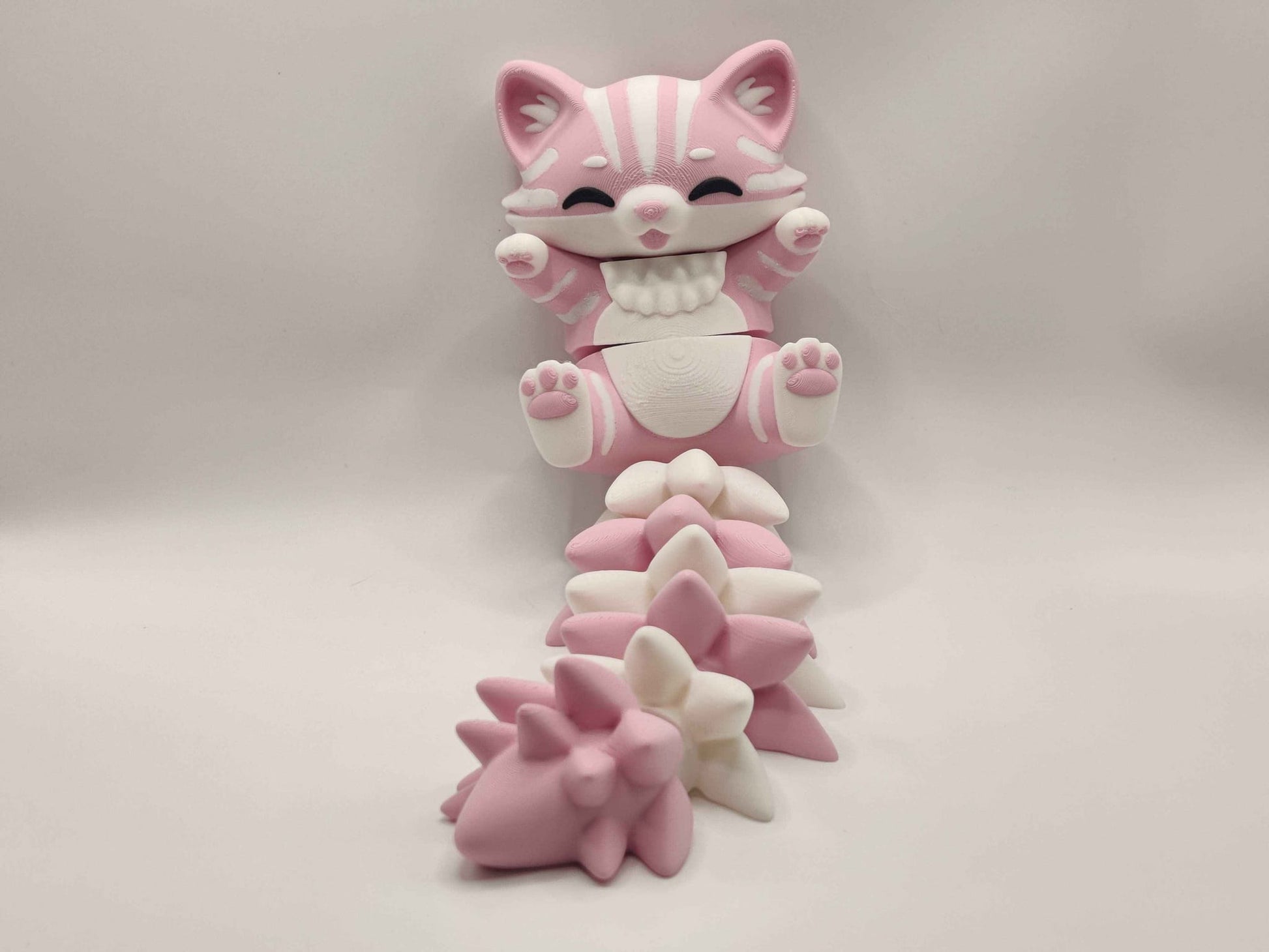 Cat Cuddler - 3D Printed Articulated Fidget - ToyForge 3D