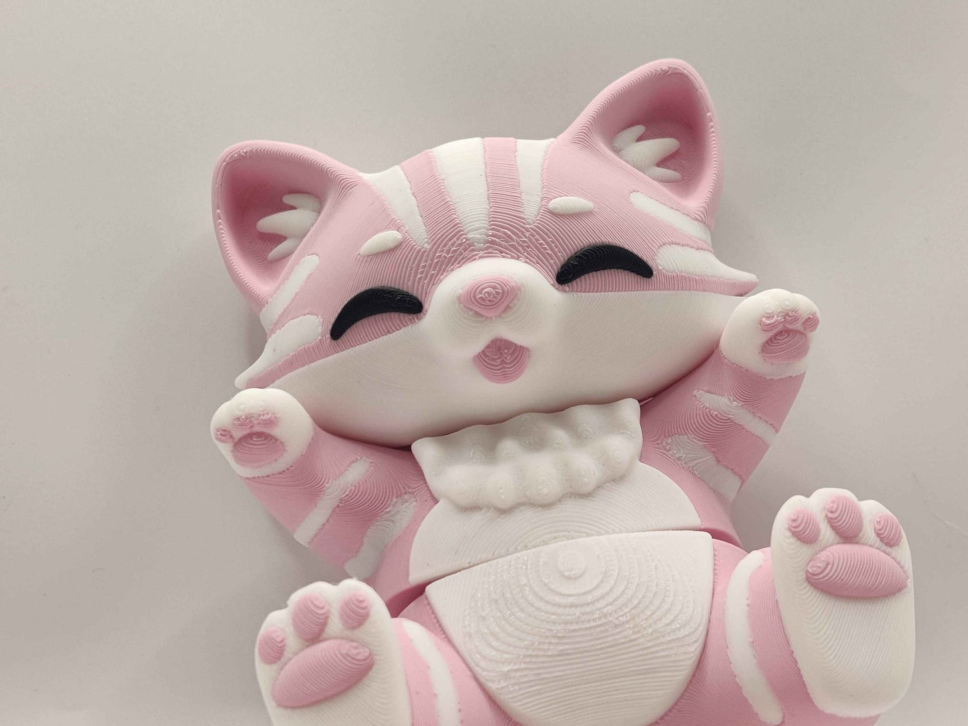 Cat Cuddler - 3D Printed Articulated Fidget - ToyForge 3D