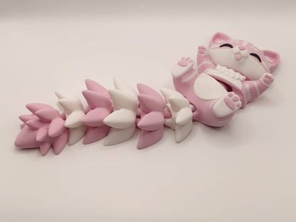 Cat Cuddler - 3D Printed Articulated Fidget - ToyForge 3D