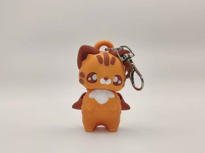 Cat Pixie Keychain - 3D Printed Fantasy Figurine - ToyForge 3D