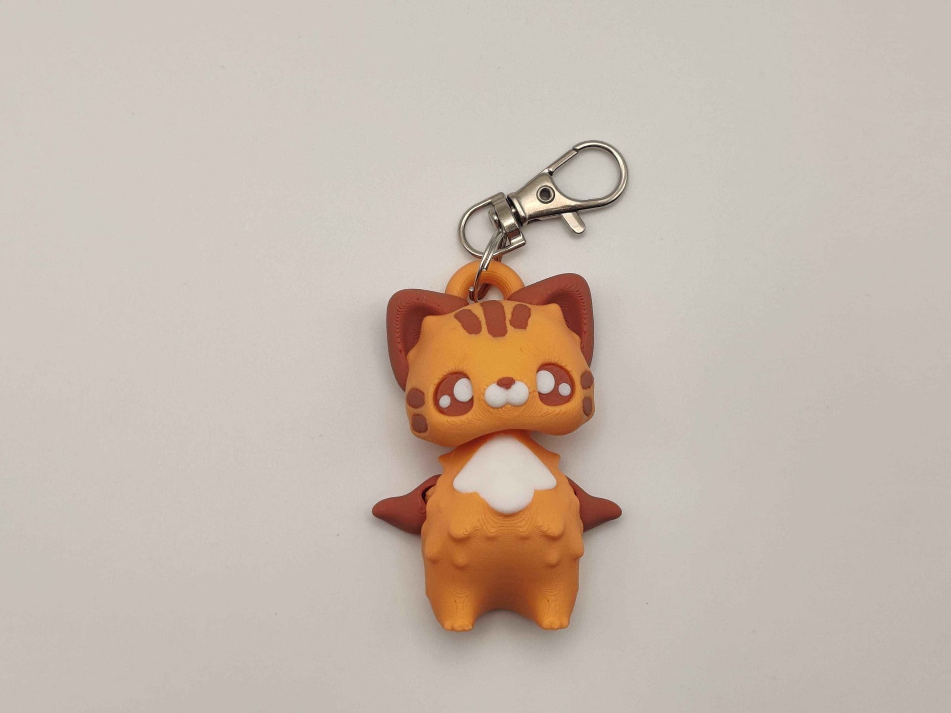 Cat Pixie Keychain - 3D Printed Fantasy Figurine - ToyForge 3D