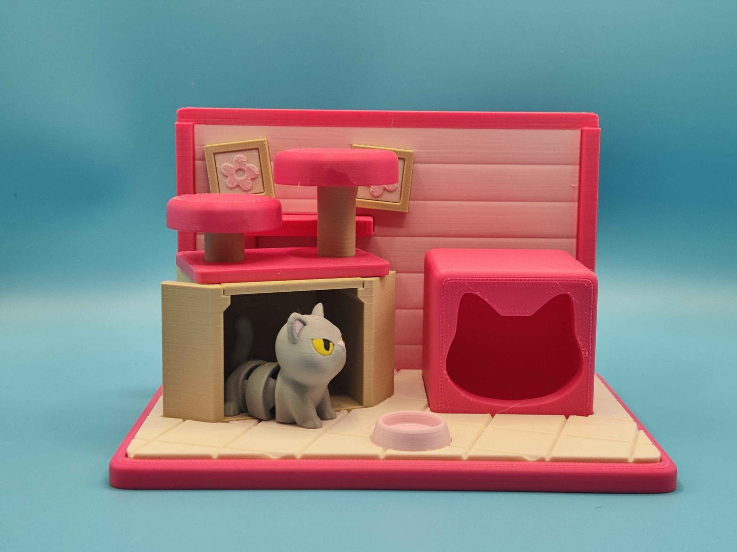 Cat Playset for Imaginative Fun - ToyForge 3D