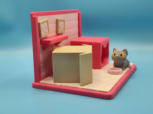 Cat Playset for Imaginative Fun - ToyForge 3D