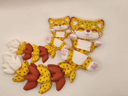 Cheetah Cuddler - 3D Printed Articulated Fidget - ToyForge 3D