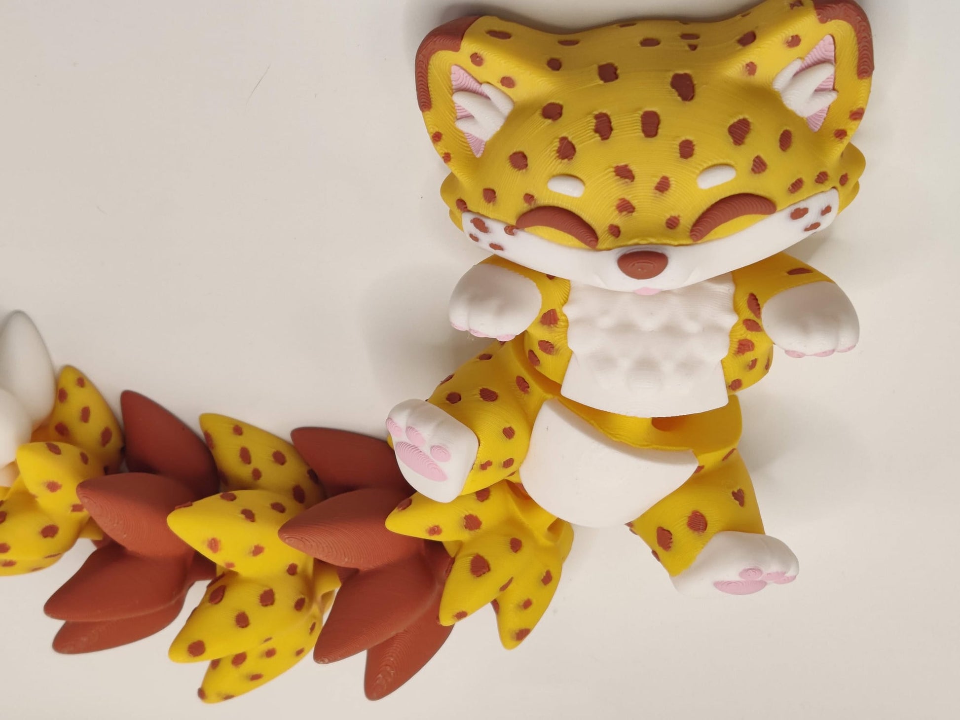 Cheetah Cuddler - 3D Printed Articulated Fidget - ToyForge 3D