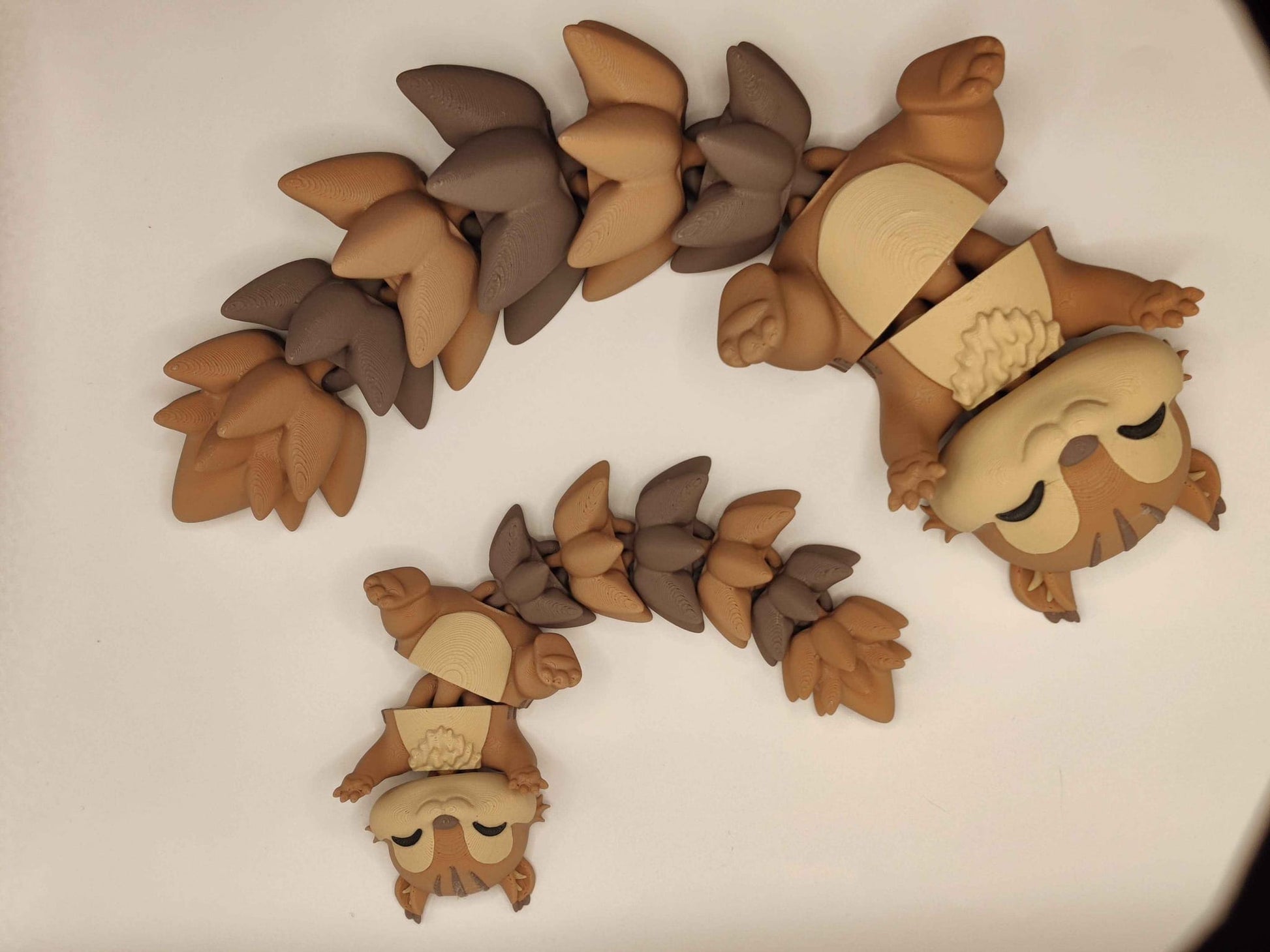 Chipmunk Cuddler - 3D Printed Articulated Fidget - ToyForge 3D