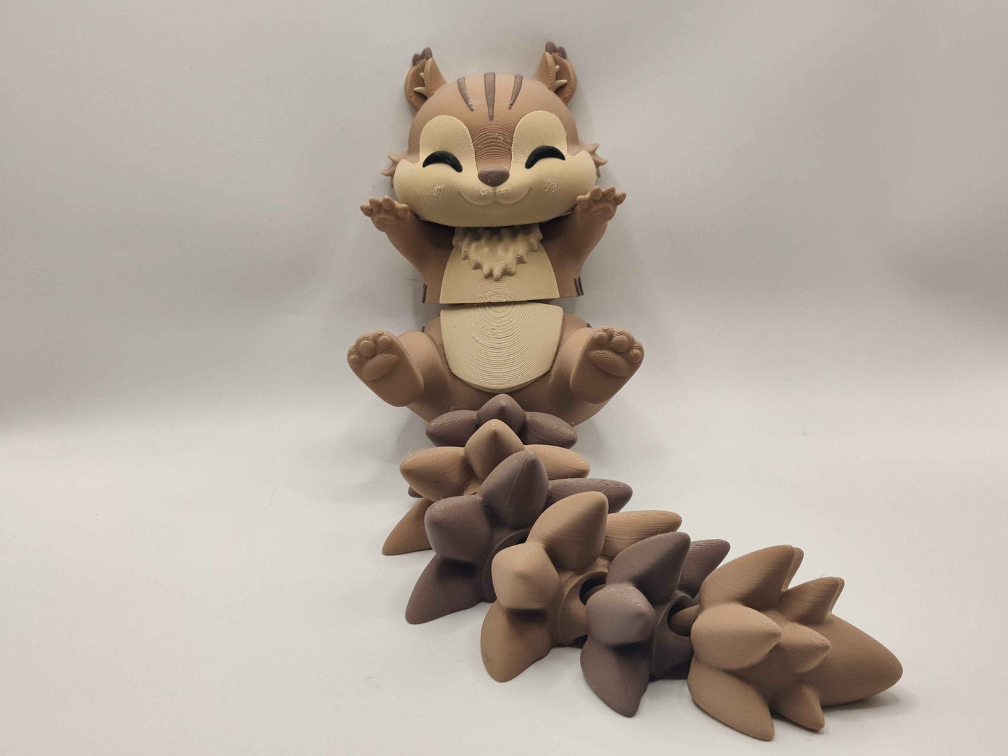 Chipmunk Cuddler - 3D Printed Articulated Fidget - ToyForge 3D
