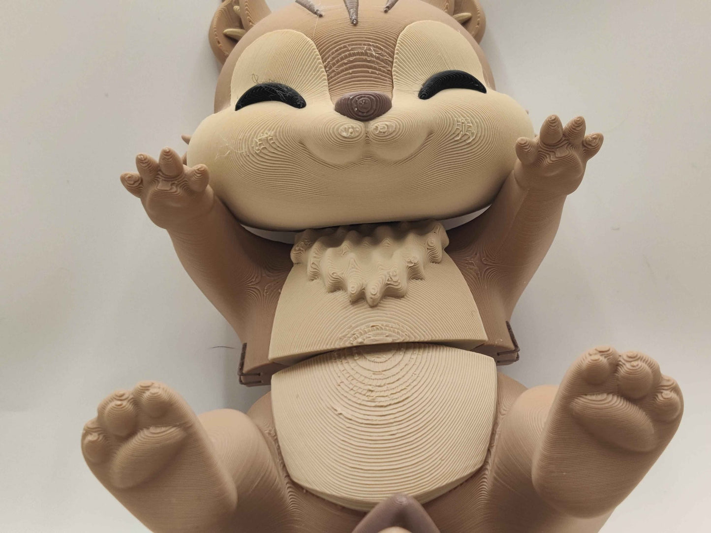Chipmunk Cuddler - 3D Printed Articulated Fidget - ToyForge 3D