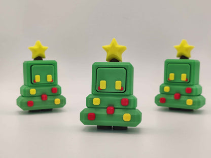 Chirstmas Tree Clicker - 3D Printed Bit Clicks – Fidget Toy - ToyForge 3D