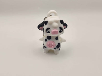 Cow Pixie Keychain - 3D Printed Fantasy Figurine - ToyForge 3D