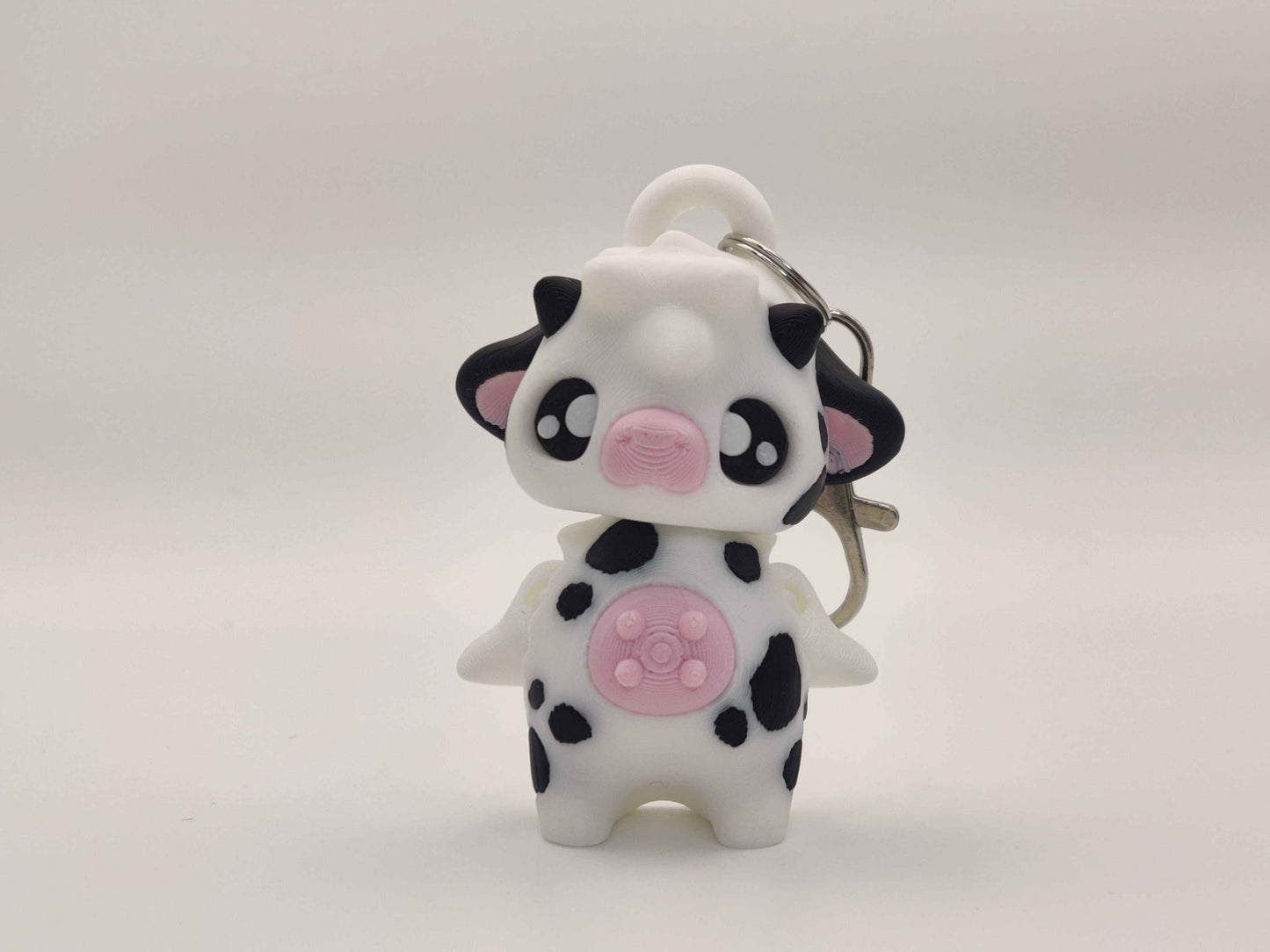 Cow Pixie Keychain - 3D Printed Fantasy Figurine - ToyForge 3D