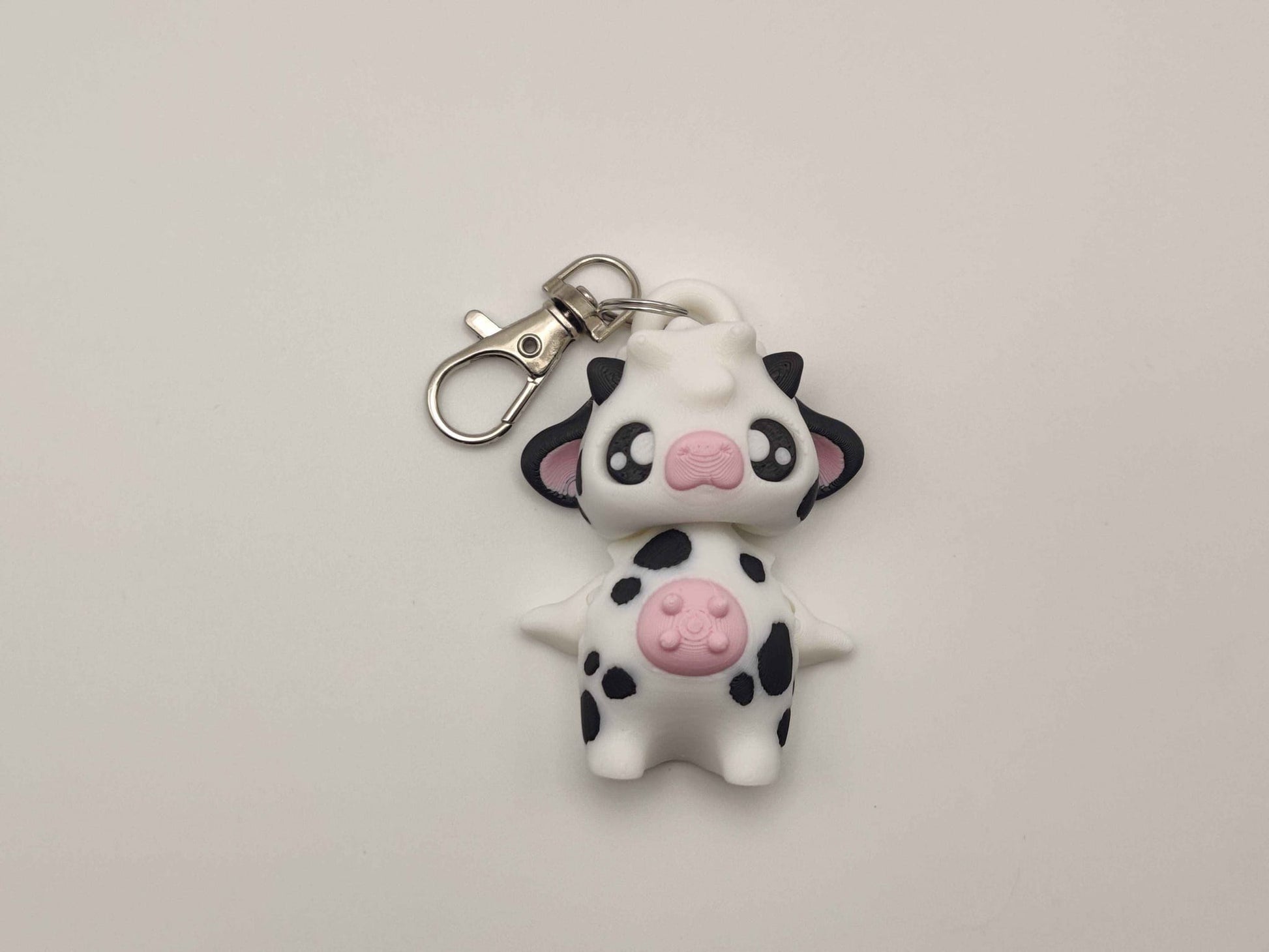 Cow Pixie Keychain - 3D Printed Fantasy Figurine - ToyForge 3D