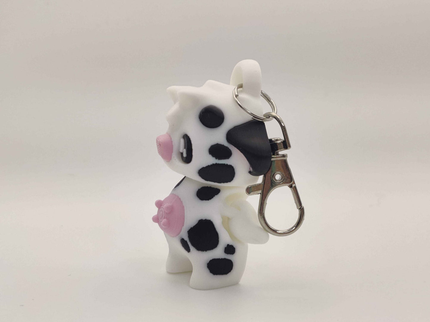 Cow Pixie Keychain - 3D Printed Fantasy Figurine - ToyForge 3D