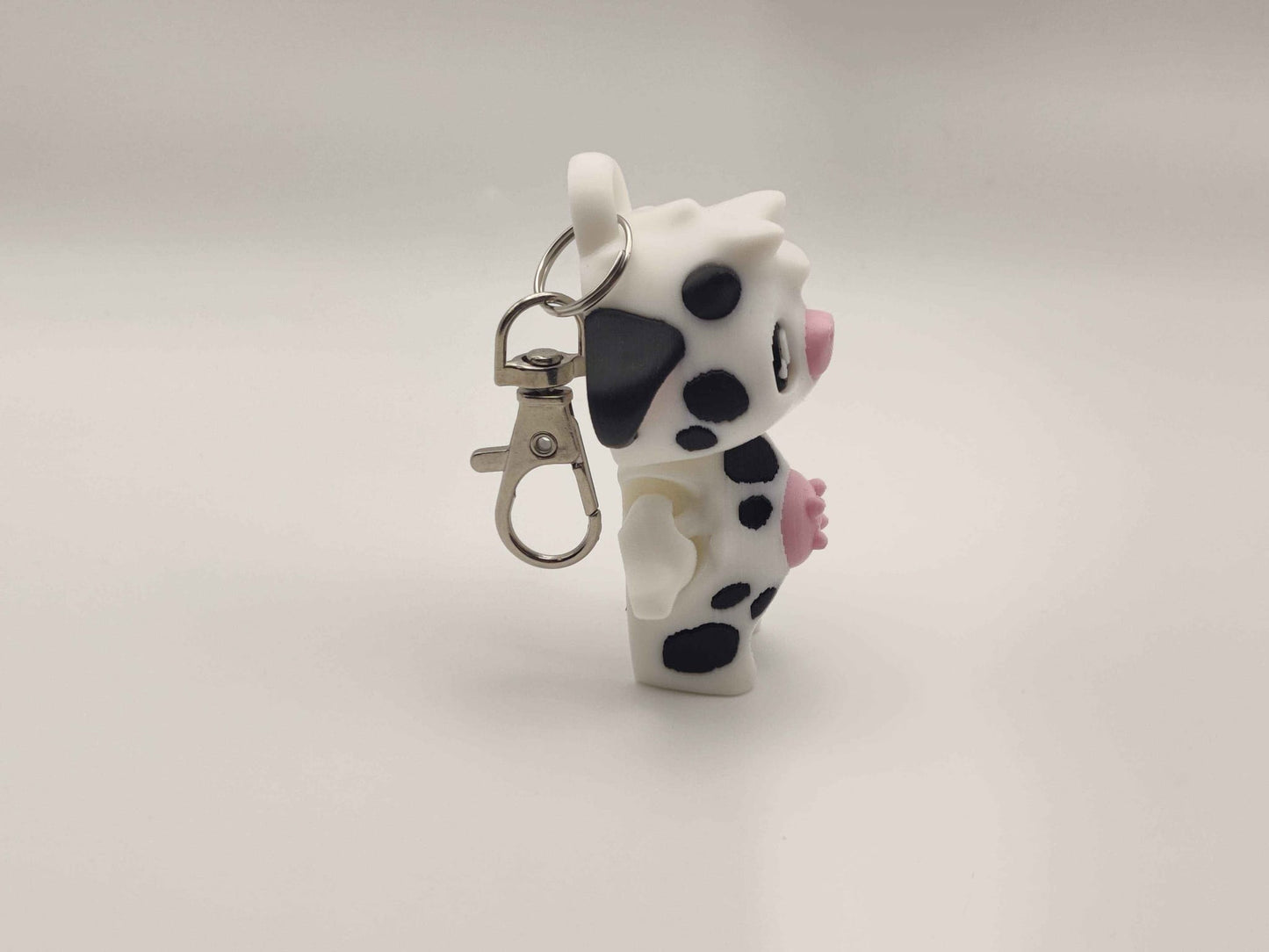 Cow Pixie Keychain - 3D Printed Fantasy Figurine - ToyForge 3D