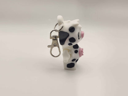 Cow Pixie Keychain - 3D Printed Fantasy Figurine - ToyForge 3D