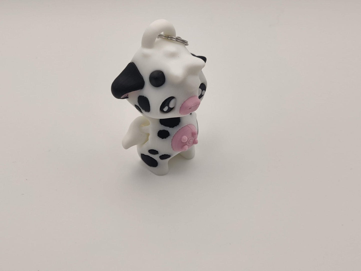 Cow Pixie Keychain - 3D Printed Fantasy Figurine - ToyForge 3D