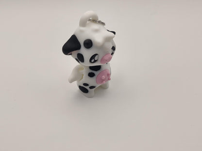 Cow Pixie Keychain - 3D Printed Fantasy Figurine - ToyForge 3D