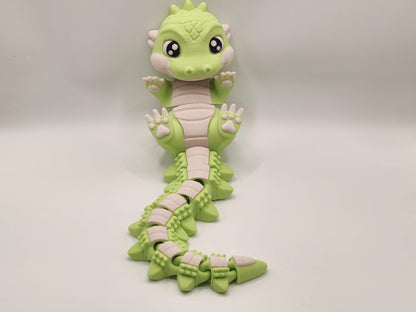 Crocodile Cuddler - 3D Printed Articulated Fidget - ToyForge 3D