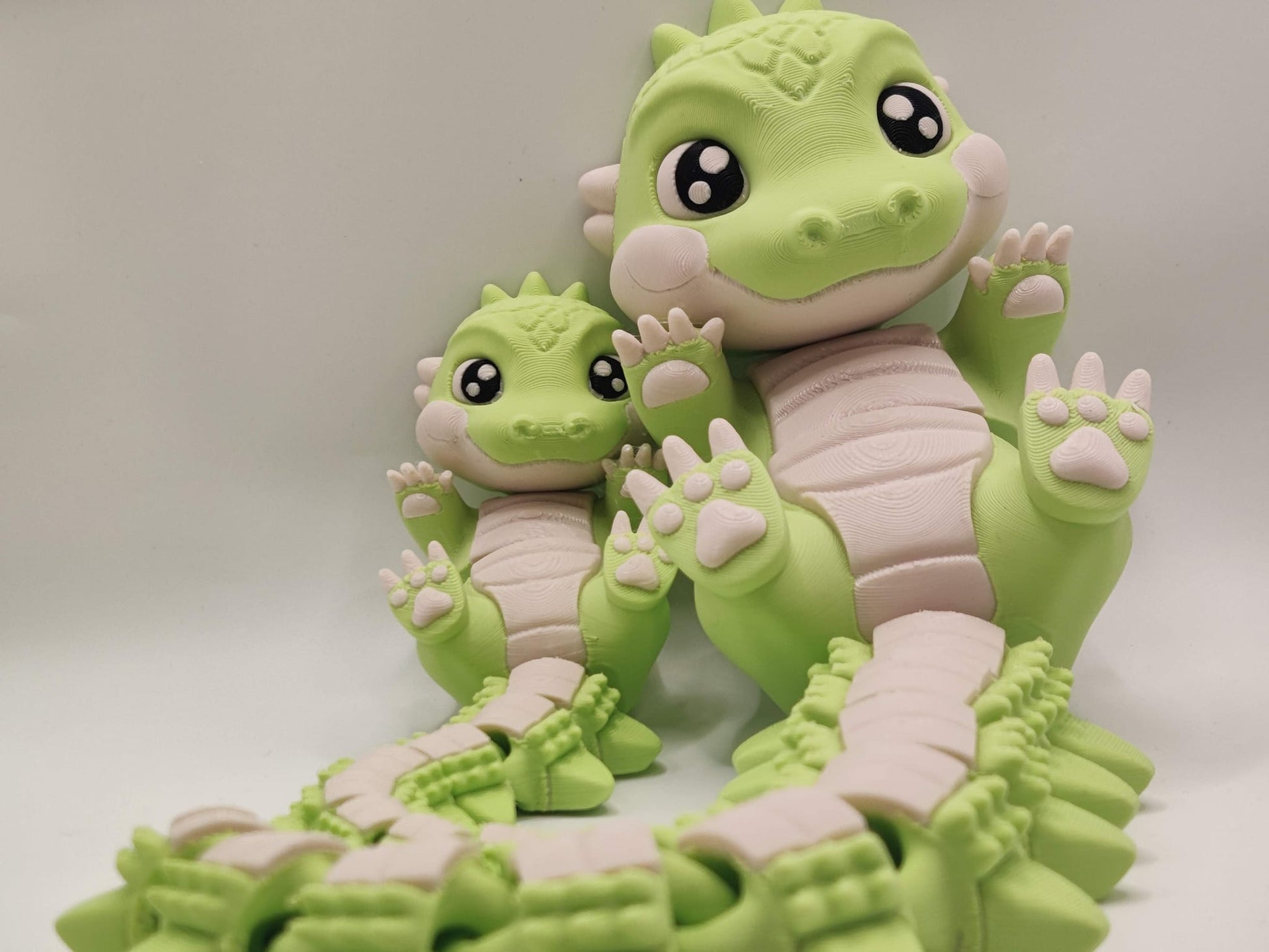 Crocodile Cuddler - 3D Printed Articulated Fidget - ToyForge 3D