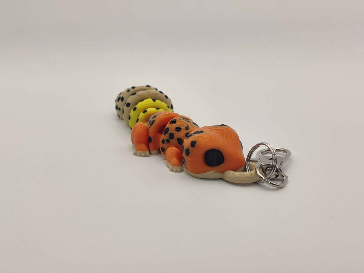 Cute 3D Printed Gecko Keychain – Lizard Reptile Charm - ToyForge 3D