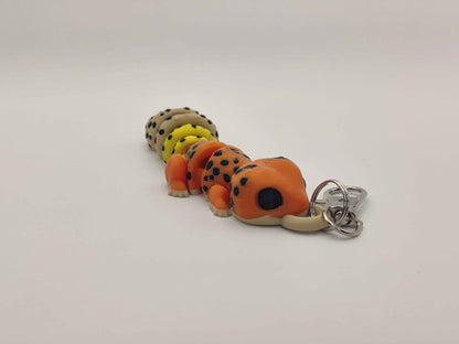 Cute 3D Printed Gecko Keychain – Lizard Reptile Charm - ToyForge 3D