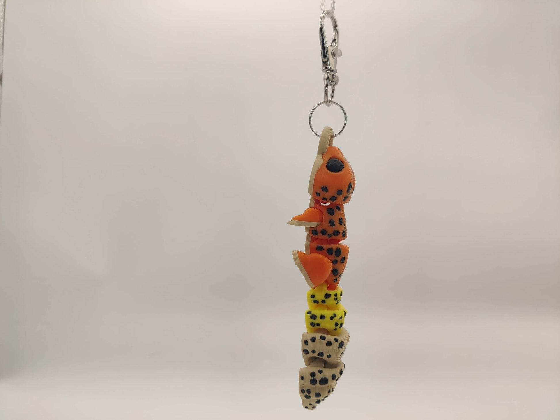 Cute 3D Printed Gecko Keychain – Lizard Reptile Charm - ToyForge 3D