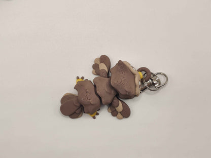 Cute Owl Keychain | 3D Printed Bird Keychain | Mini Owl Charm | Backpack & Gift Accessory - ToyForge 3D