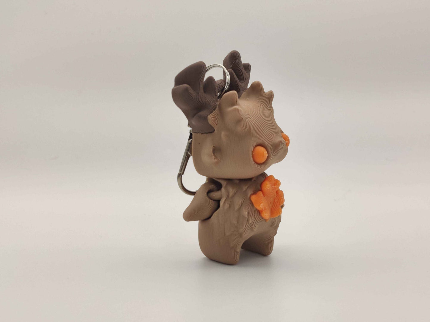 Deer Pixie Keychain - 3D Printed Fantasy Figurine - ToyForge 3D