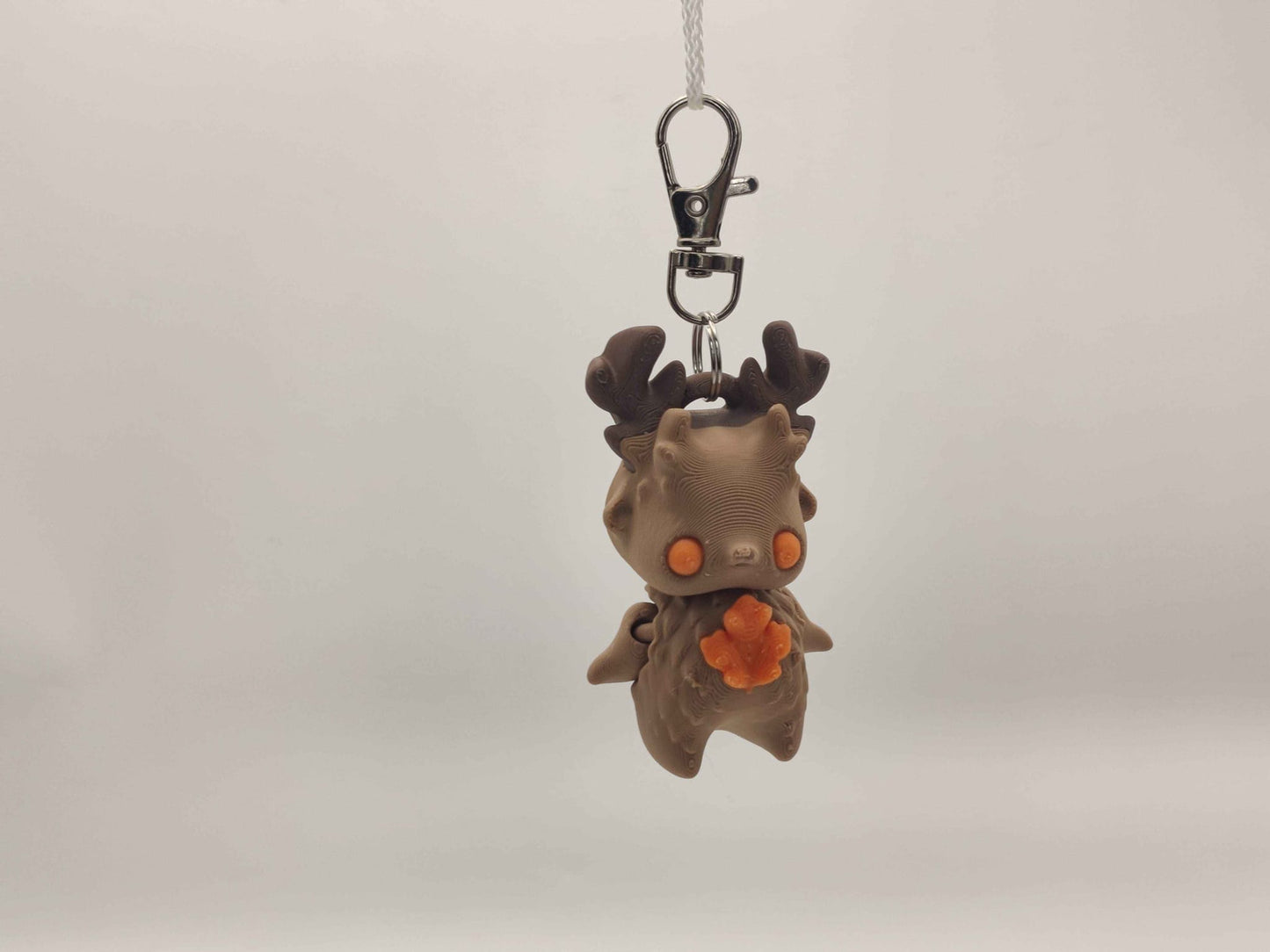 Deer Pixie Keychain - 3D Printed Fantasy Figurine - ToyForge 3D