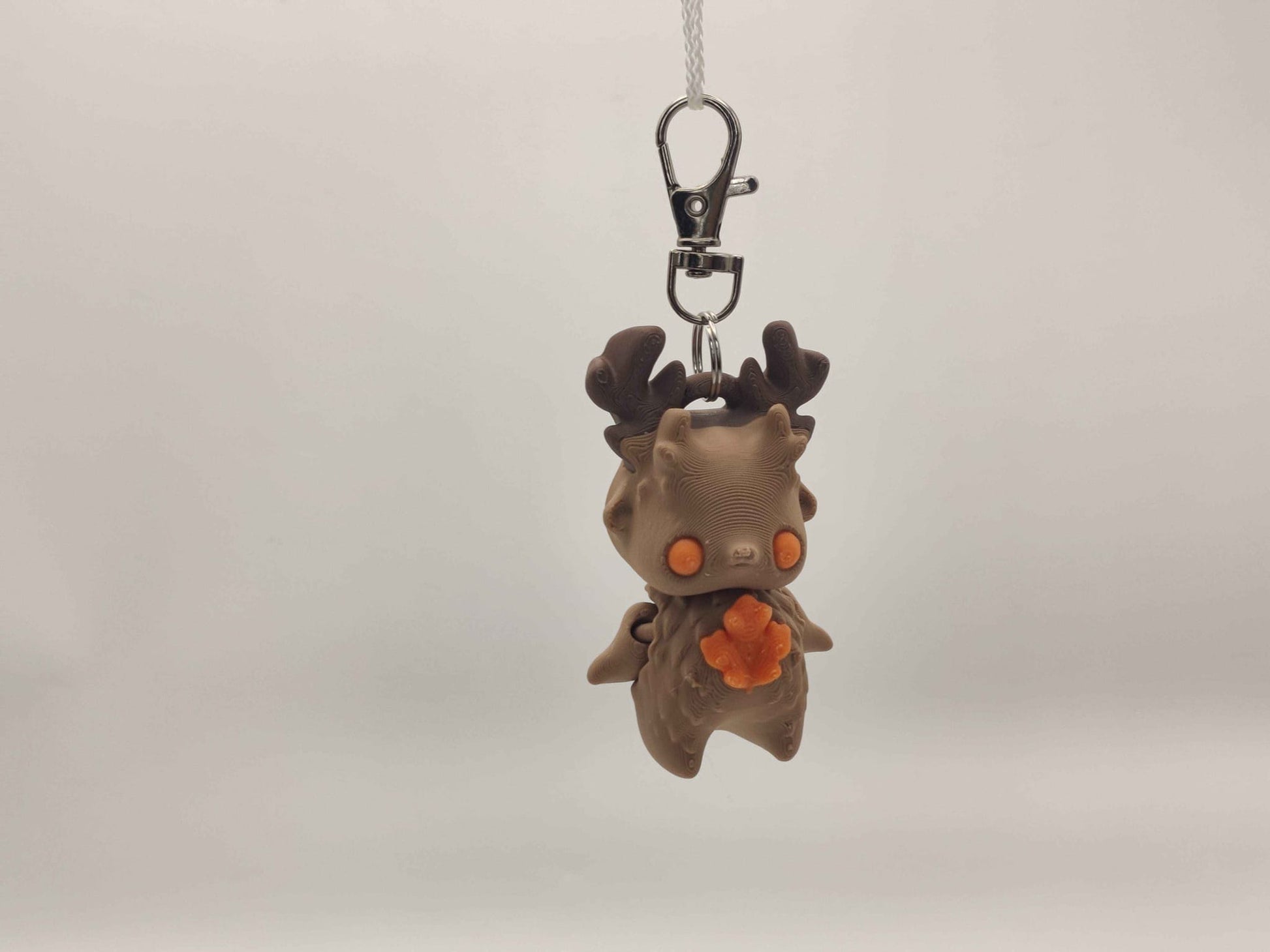 Deer Pixie Keychain - 3D Printed Fantasy Figurine - ToyForge 3D