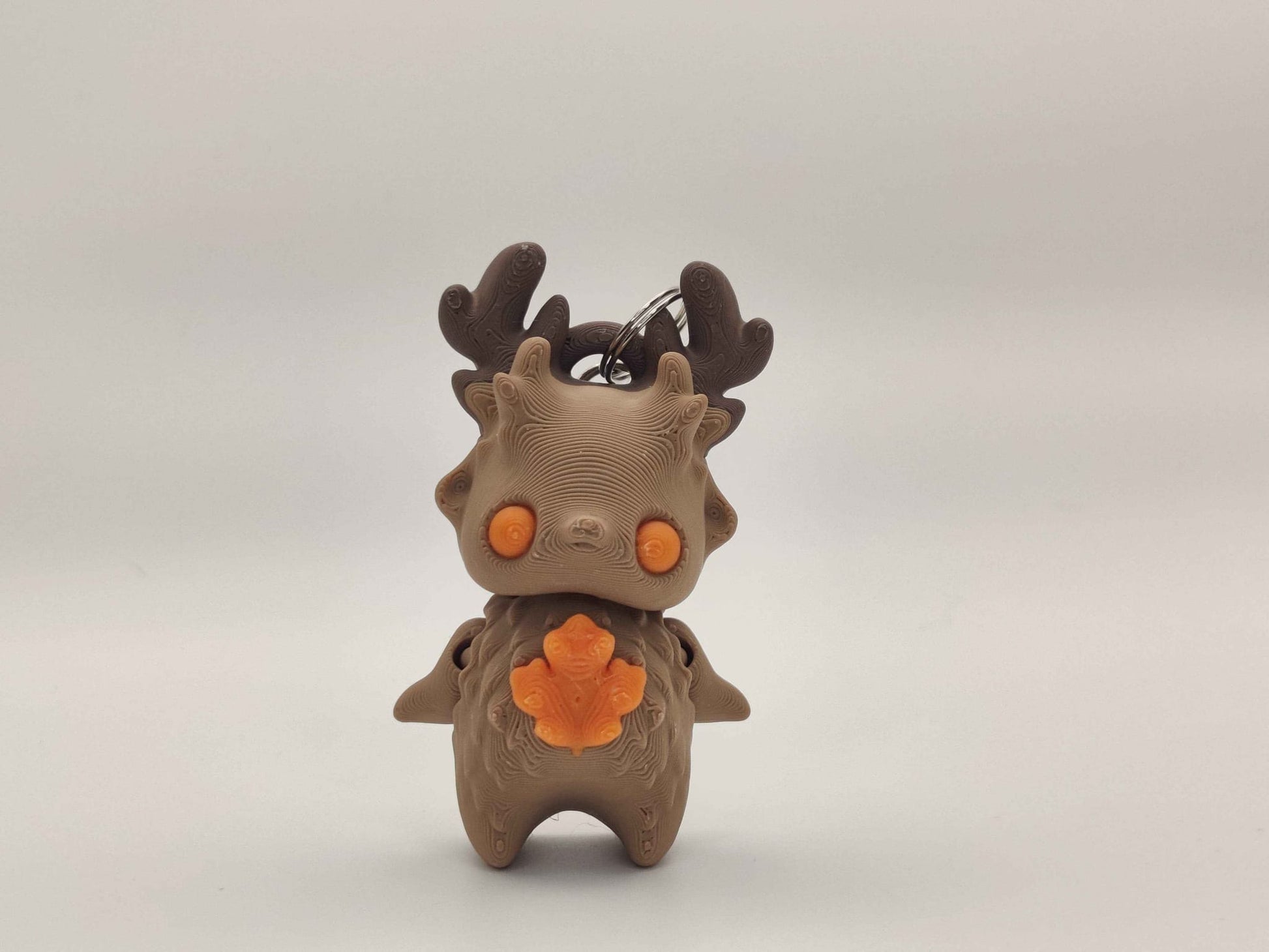 Deer Pixie Keychain - 3D Printed Fantasy Figurine - ToyForge 3D