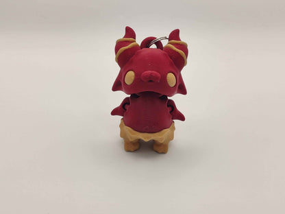Demon Pixie Keychain - 3D Printed Fantasy Figurine - ToyForge 3D