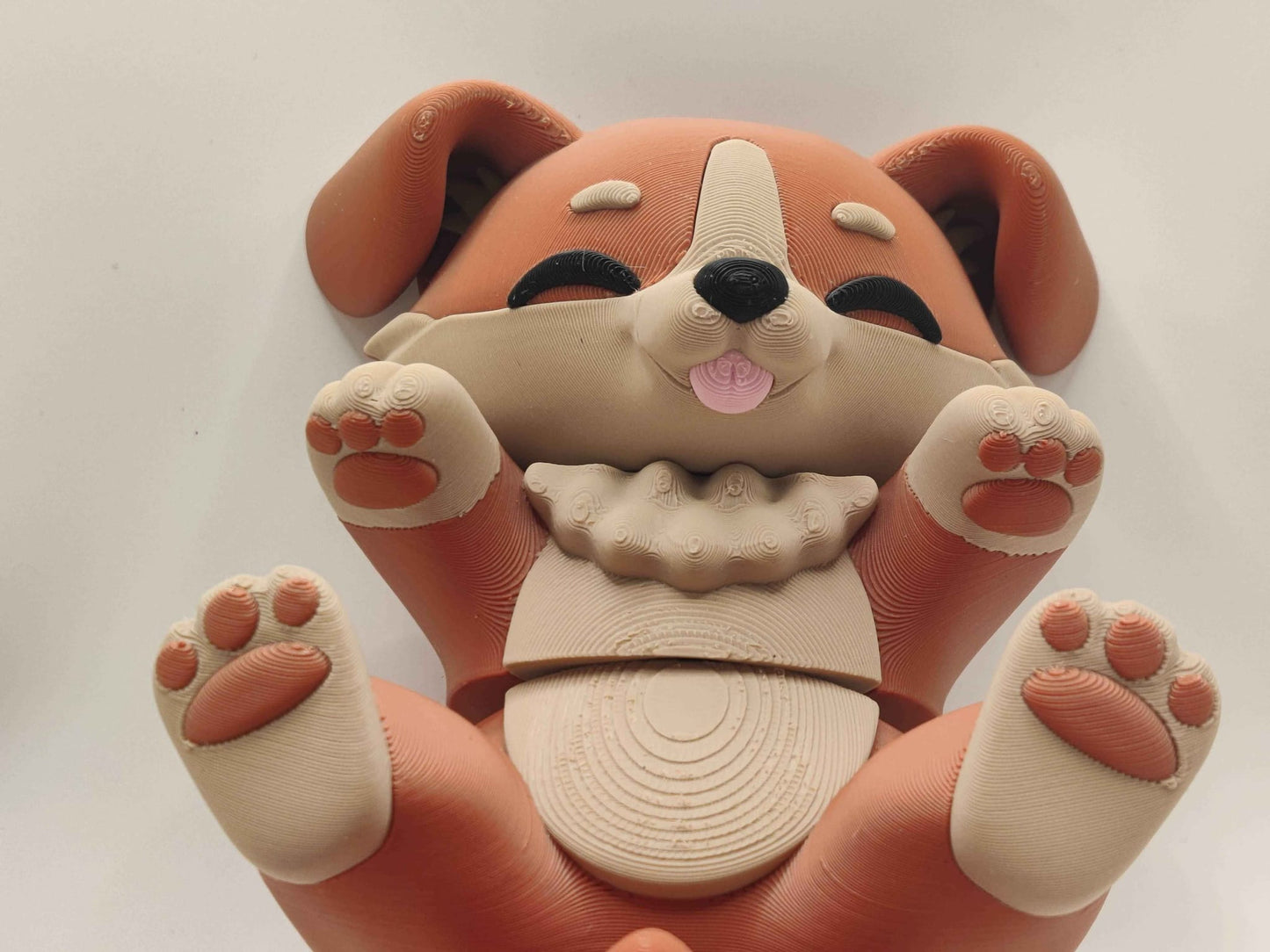 Dog Cuddler - 3D Printed Articulated Fidget - ToyForge 3D