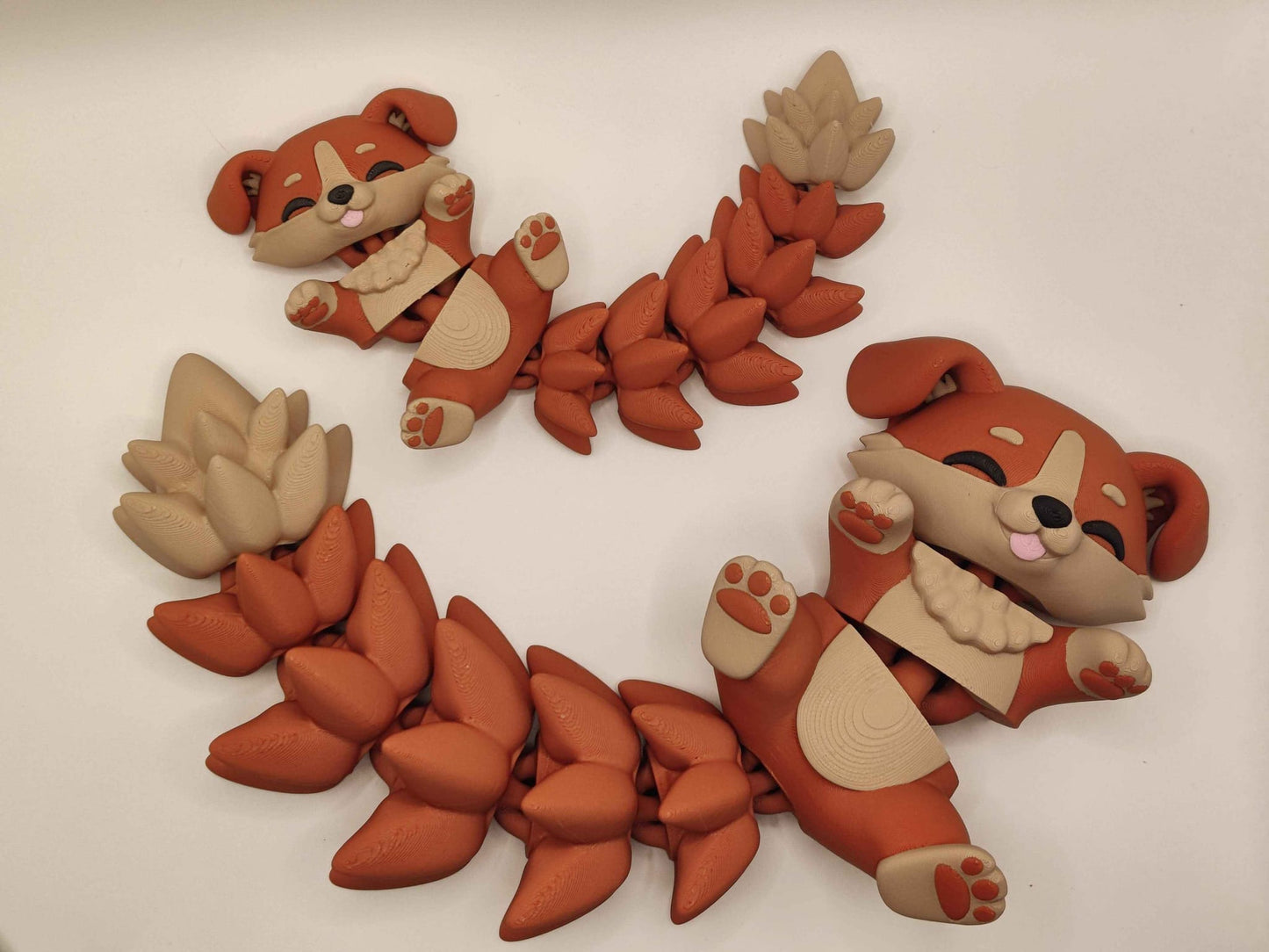 Dog Cuddler - 3D Printed Articulated Fidget - ToyForge 3D