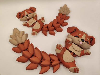 Dog Cuddler - 3D Printed Articulated Fidget - ToyForge 3D