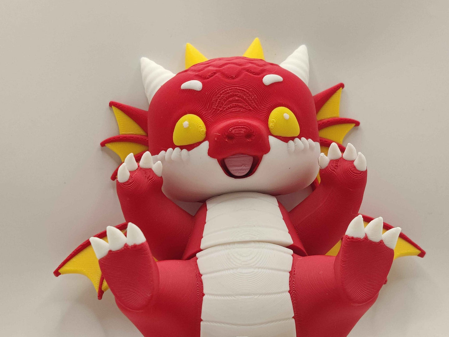 Dragon Cuddler - 3D Printed Articulated Fidget - ToyForge 3D