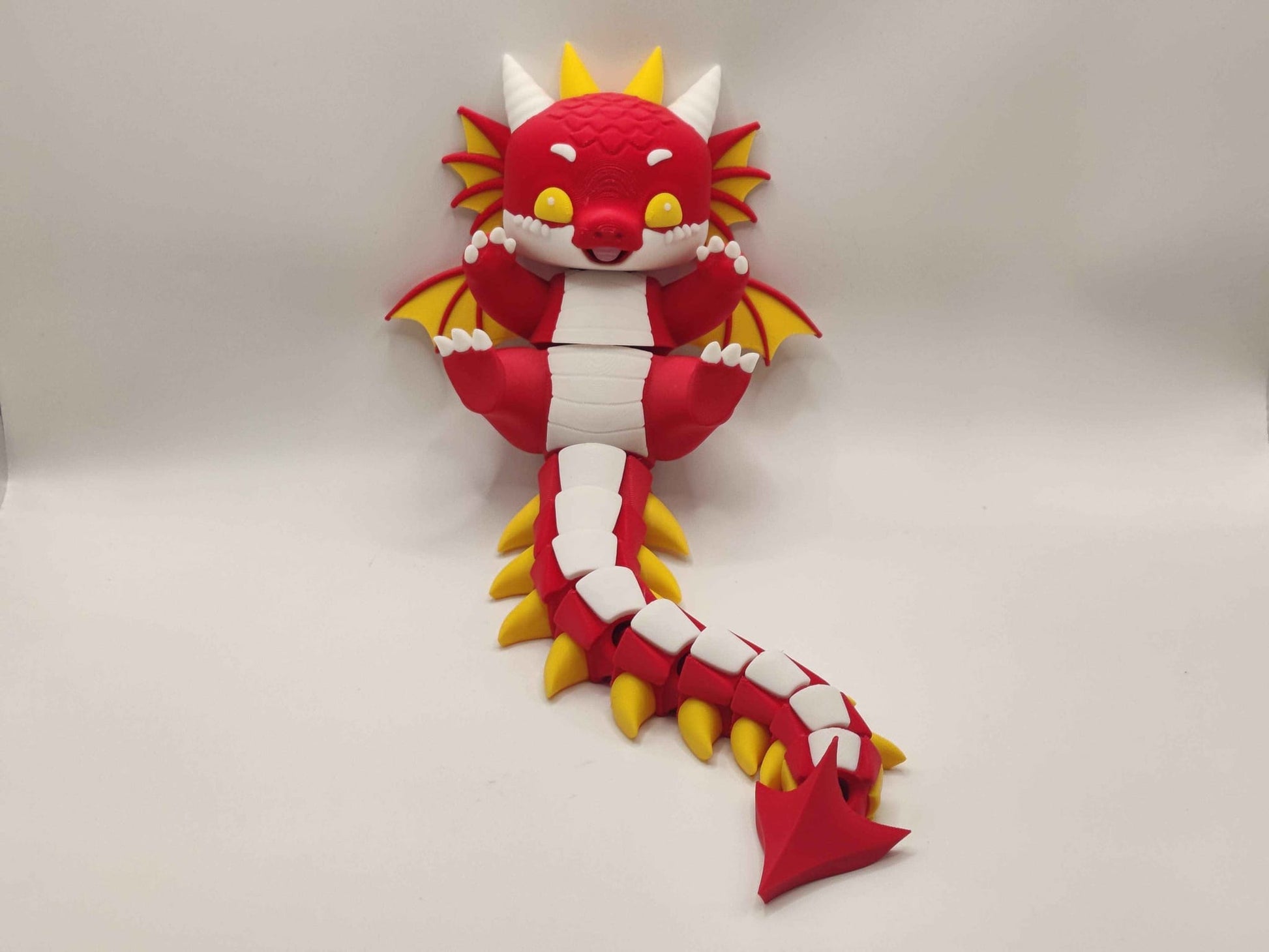 Dragon Cuddler - 3D Printed Articulated Fidget - ToyForge 3D
