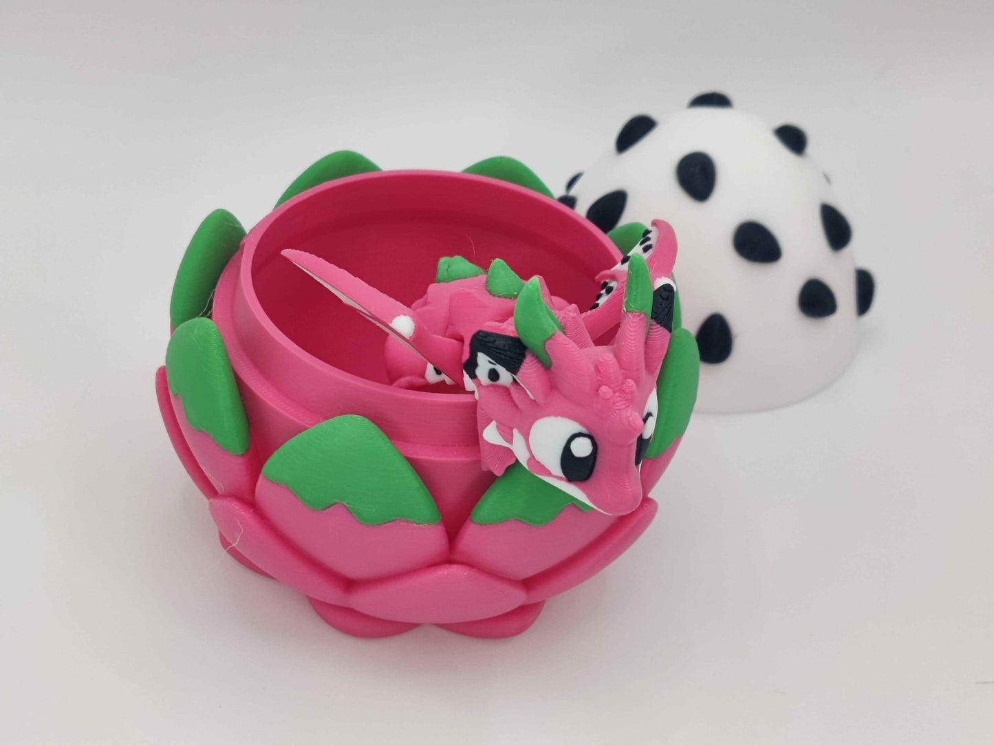 Dragonfruit Egg with Baby Dragon – 3D Printed Collectible Toy - ToyForge 3D