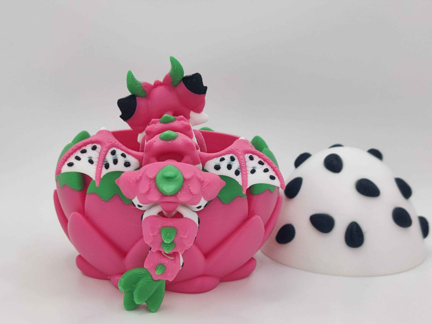 Dragonfruit Egg with Baby Dragon – 3D Printed Collectible Toy - ToyForge 3D