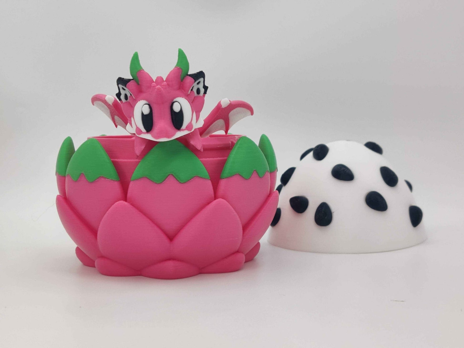 Dragonfruit Egg with Baby Dragon – 3D Printed Collectible Toy - ToyForge 3D