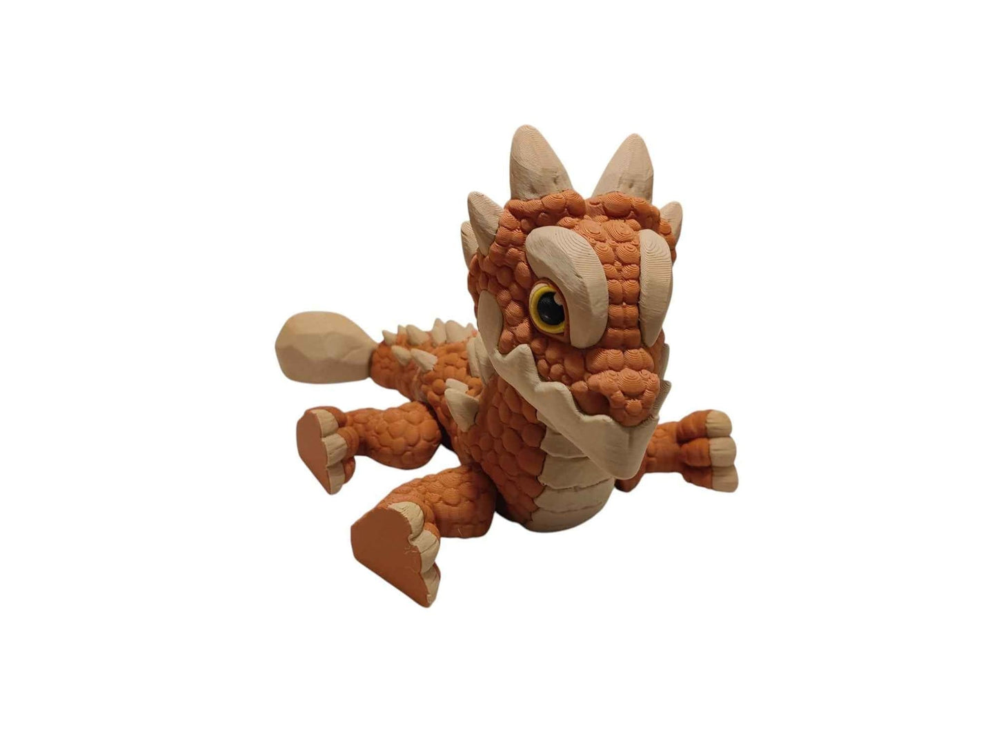 Earth Dragon - 3D Printed Articulating Decoration - ToyForge 3D