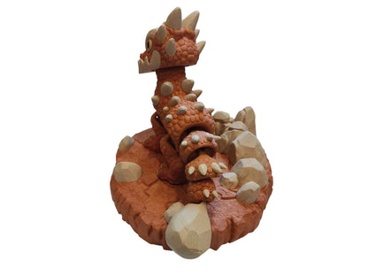 Earth Dragon - 3D Printed Articulating Decoration - ToyForge 3D