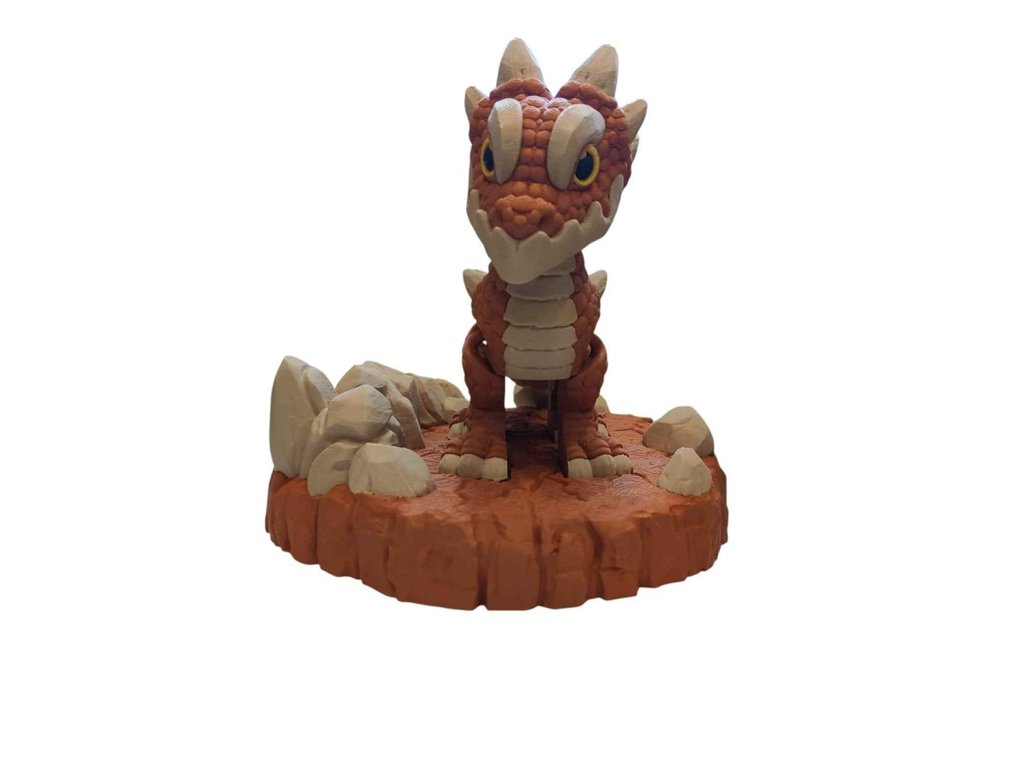 Earth Dragon - 3D Printed Articulating Decoration - ToyForge 3D