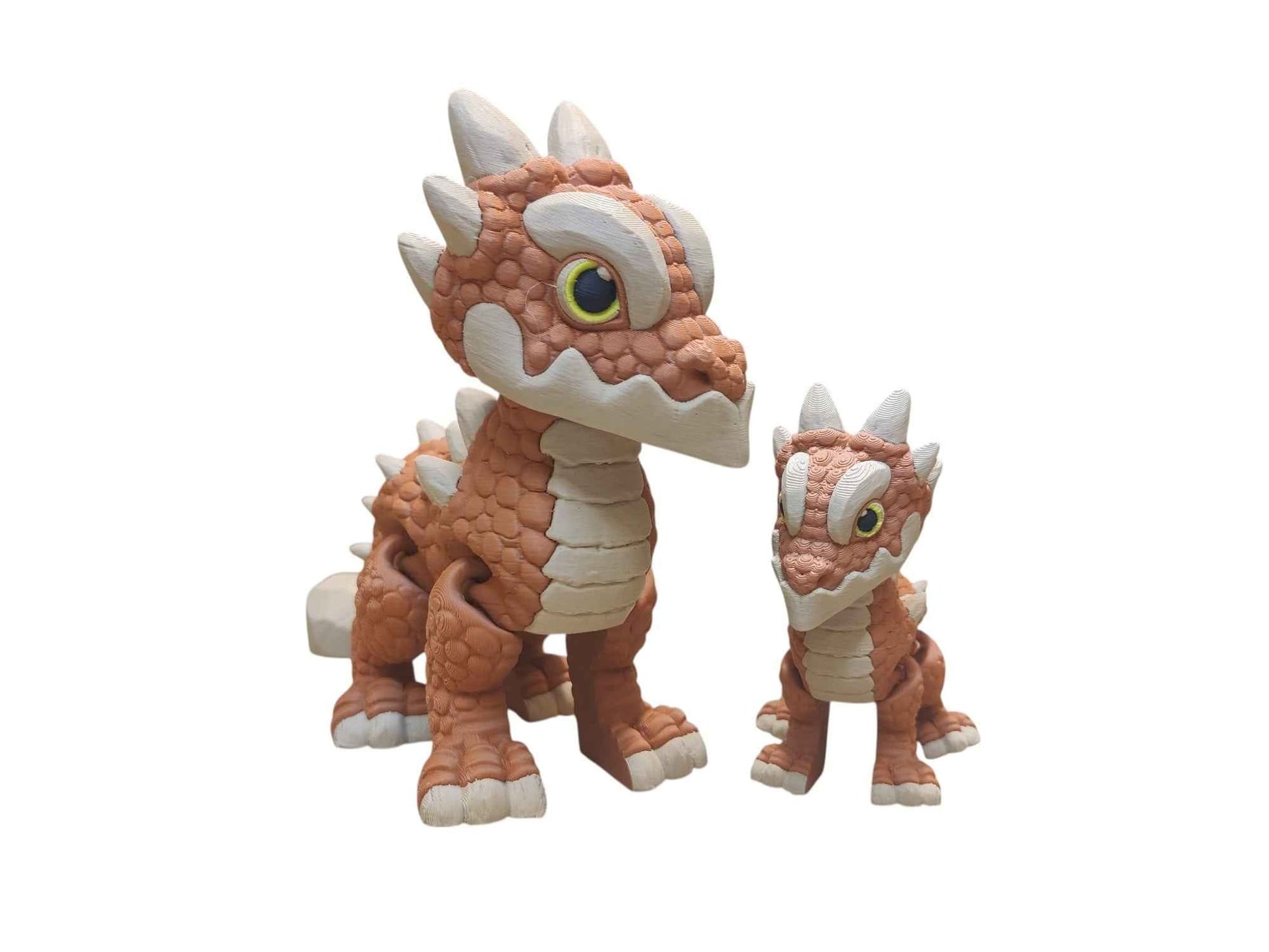 Earth Dragon - 3D Printed Articulating Decoration - ToyForge 3D