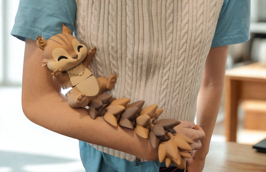 Chipmunk Cuddler - 3D Printed Articulated Fidget