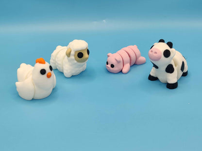 Farm Barn Playset with Animal Figures - ToyForge 3D