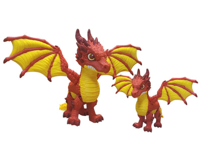 Fire Dragon - 3D Printed Articulating Decoration - ToyForge 3D
