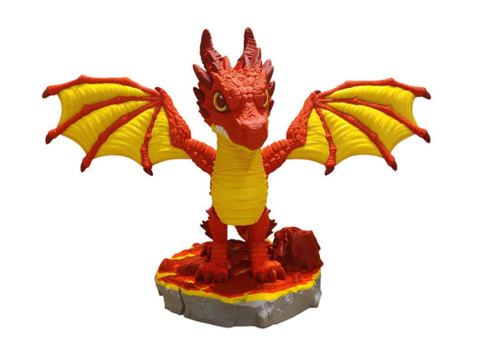 Fire Dragon - 3D Printed Articulating Decoration - ToyForge 3D